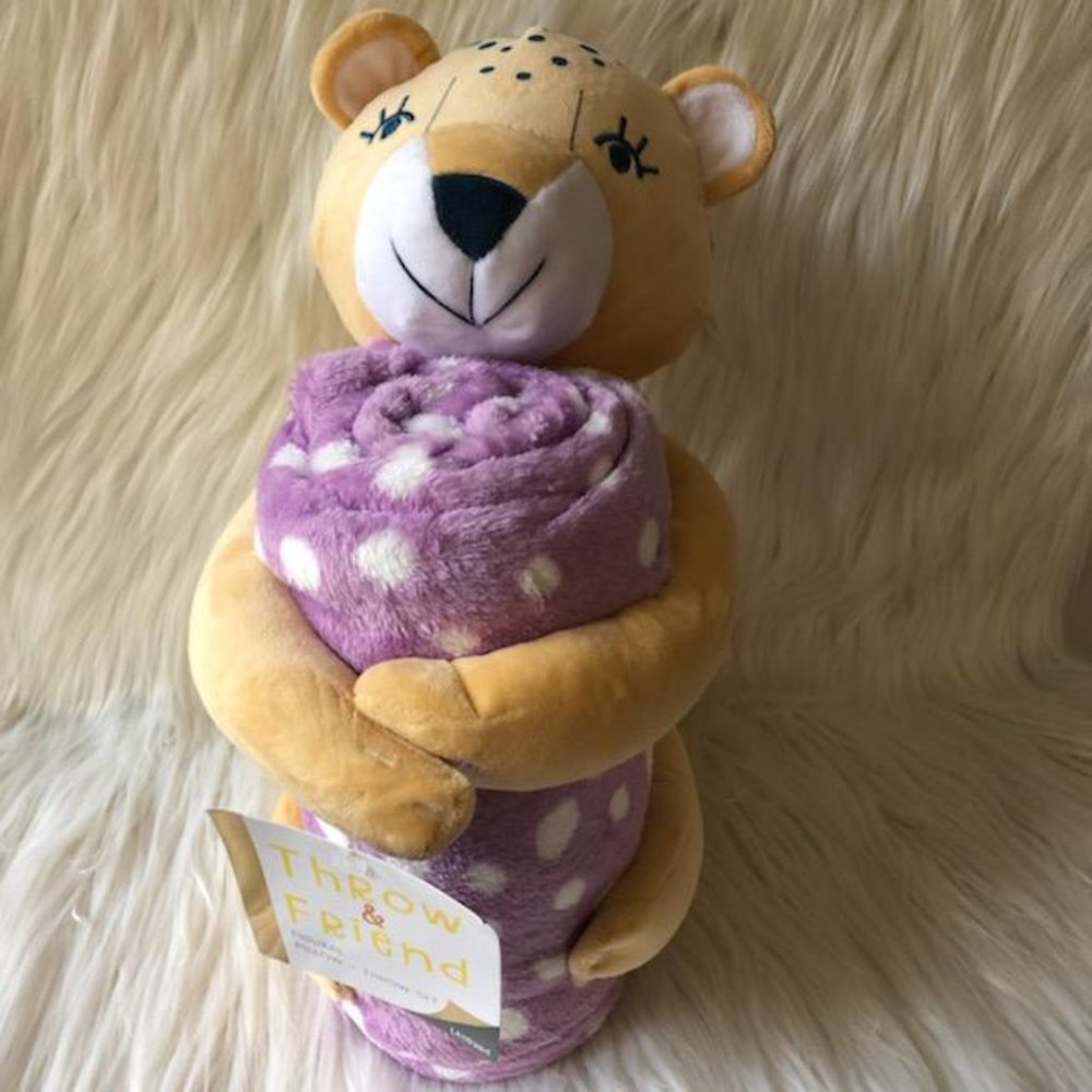 Leopard Stuffed Animal & Blanket Set